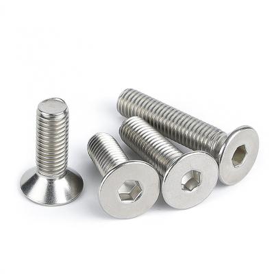 China 304 / 316 Xiucheng Stainless Steel Flat Socket DIN7991 Hexagon Socket Countersunk Head Cap Screws for sale