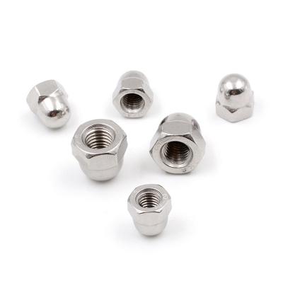 China Heavy Industry Xiucheng Stainless Steel 304 / 316 DIN1587 Hex Domed Cap Nuts for sale