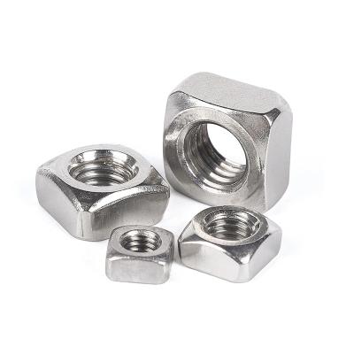 China Heavy Industry Xiucheng Stainless Steel Square Nuts 304 / 316 DIN557 for sale