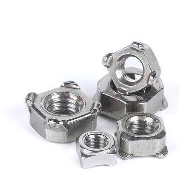 China Heavy Industry Xiucheng 304 / 316 Stainless Steel DIN928 / DIN929 Square Weld Nuts for sale