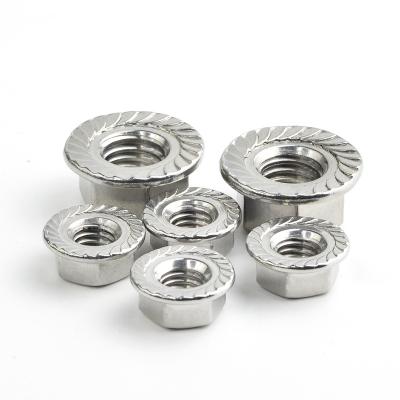 China Heavy Industry Stainless Steel 304/316 M6/M8/M10/M12/M16 DIN6923 Hex Flange Nuts for sale