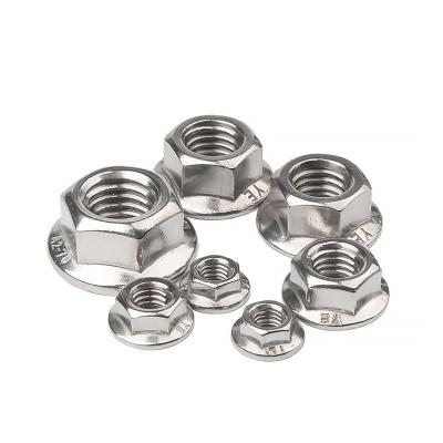 China Heavy Industry Stainless Steel A2 / A4 DIN6923 Hex Flange Castellated Nuts for sale