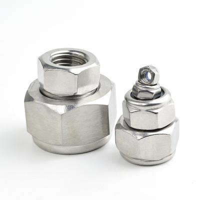 China Heavy Industry Xiucheng Stainless Steel 304 DIN985 Hex Insert Nylon Lock Nuts for sale