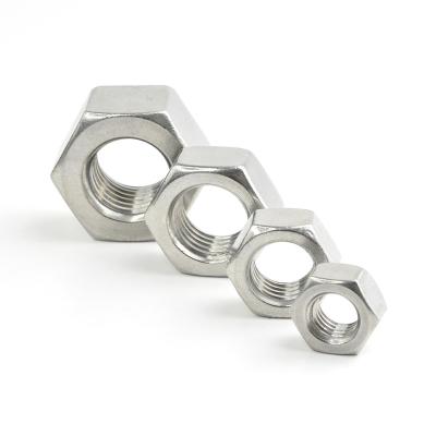 China DIN934 Heavy Industry Stainless Steel Hex Nuts A2-70 / A4-80 With Plain for sale