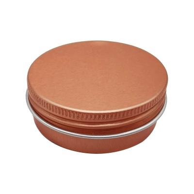 China Recycled Materials Small Round Shape Tin Box Cream Empty Jar Candle Gift Packaging Metal Cosmetic Box for sale