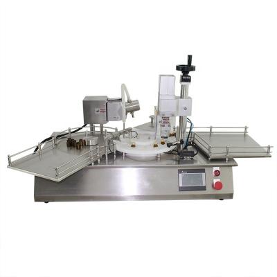 China Food Table Top Automatic Injection Vial Filling Capping Machine for sale