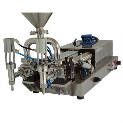 China High quality food piston paste filling machine with hopper for sale