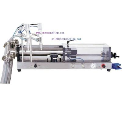 China semi automatic food piston filling machine for cosmetic for sale