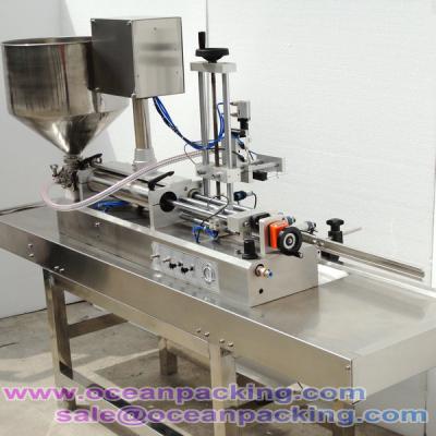 China Automatic Food Paste Piston Bottle Filling Machine for sale