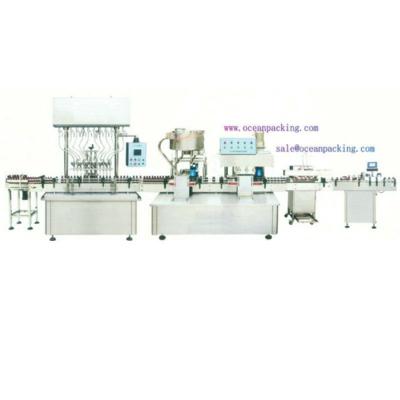 China Automatic Food Filling Capping Labeling Sealing Production Line for sale