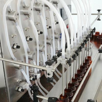 China Food High Precision Liquid Filling Machine Bottle With 10 Nozzles for sale