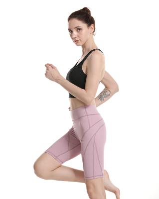 China China factory wholesale yoga panties women's fitness shorts gym sports breathable seamless tight-fitting five-quarter pants for sale