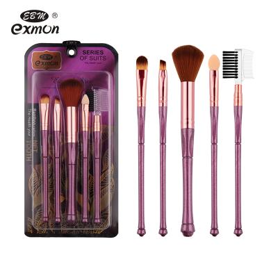 China Angular Blush Wholesale Factory Outlet 5 Pcs Makeup Brush Set Makeup Brushes for sale