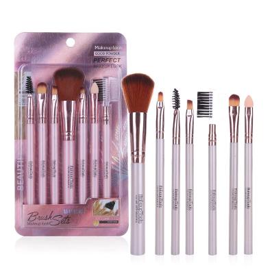 China Angular Blush Beginner Multicolor Beauty Tools Blush Brush Eyeshadow Brush 7pcs Makeup Set Brushes for sale