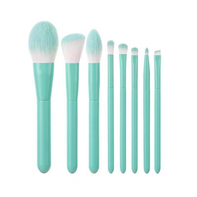 China Angular Blush 8pcs Makeup Brush Set Beauty Kit Beauty Macaron Makeup Brush Set Light Blue for sale