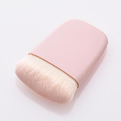 China Angular Blush Wholesale New Products Golden Flat Head Brush Grind Powder Cosmetics Machine Single Makeup Brush for sale