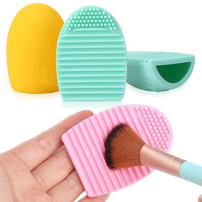 China For commercial & Home Use Private Label Cosmetic Make Up Silicone Makeup Brush Cleaner Egg Shape Brush Cleaner Makeup for sale