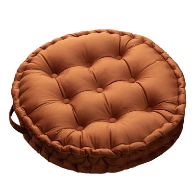 China Nordic anti-static solid color velvet round personalized cushion thickened winter upholstery for household sofa for sale