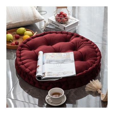 China 2021 New Anti-static High Quality Velvet Solid Color Around Floor Cushion Winter Custom Upholstery For Home for sale