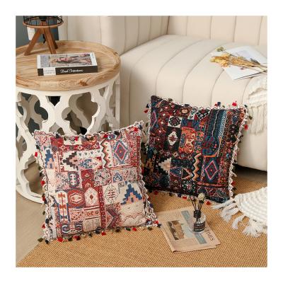 China Portable Bohemian Hotel Upholster To Upholster Jacquard Fabric Personalized Cushion Cover for sale