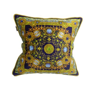 China Portable Type Digital Printing Europe Wealth And Honor 45*45cm Pilou Cushions For Home Decor for sale