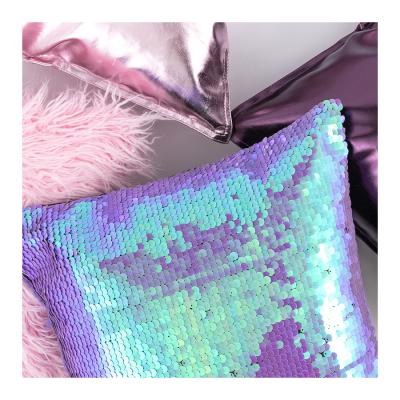 China Portable European and American style personalized pillow case sofa living room bedroom pillow cushion sequined pillowcase for sale