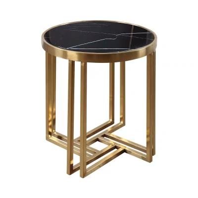 China Good quality factory direct stable modern marble round for living room side table for sale