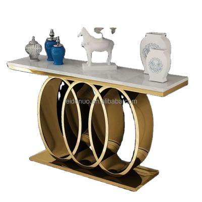 China New Design Stainless Steel Console Table Furniture Stable Console Table for sale