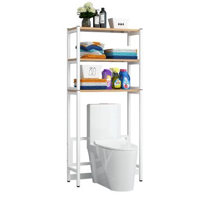 China EUROPEAN 3 Tier Metal Tube Pipe Washing Machine Shelf Washing Machine Rack Bathroom Storage Saving Steel Above Toilet Rack Shelf for sale