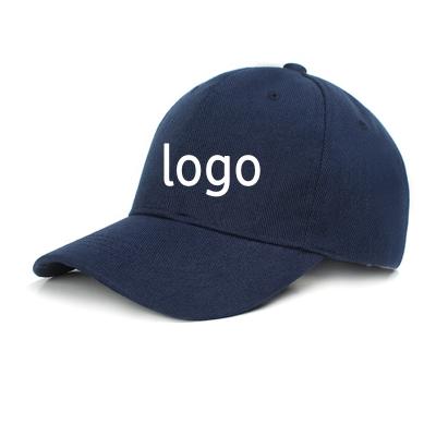 China 2021 COMMON 2021 Hot Selling Simple Custom Popular Embroidery Blank Logo Brand Custom Baseball Caps Blue For Men Printing Blank for sale