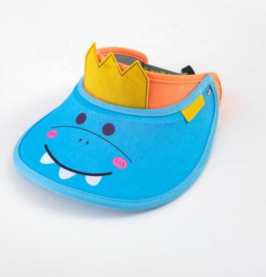 China Cute Animal Duck Deer Frog Summer Thin Rabbit Bear Kids Sun Protection Picture No Top Hat Baby Girls UV Wide Brim Sun Hat for sale