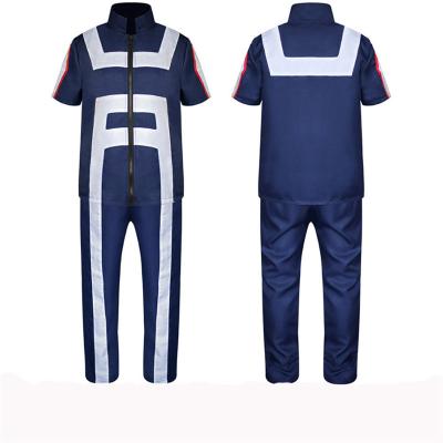 China Halloween Costume Anime My Hero Academia Boku No Hero Cosplay Costume Women School Uniform Gym Costume T-Shirt Pants Midoriya Izuku Todoroki Shouto for sale