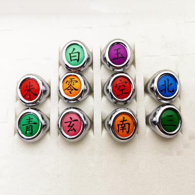 China Wholesale Anime Ring Men Women Akatsuki Uchiha Itachi Deidara Pain Adult Cosplay Finger Dressing Props Props CLASSIC for sale