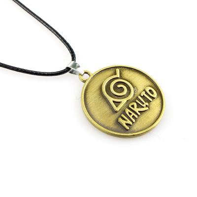 China Metal Anime Ninja Necklace Iamura Is A Symbol Of Anime Necklace Anime Fans Jewelry Otaku Gift Cosplay Props for sale