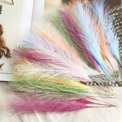 China Artificial palmette feathers artificial small feathers colorful for wedding use for sale