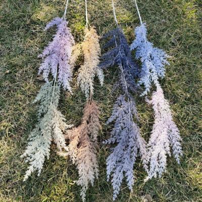 China Simple Colorful Home Decorative Flower Stem Wheat Artificial Plastic Stem For Wedding Hall Arrangements for sale