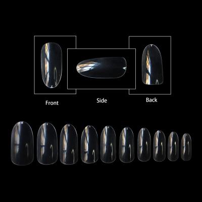 China Long Oval Design NEWAIR Nails Nail Art Salon Professional ABS Acrylic Acrylic Plastic False Nail Tip Long Oval Nail Material for sale