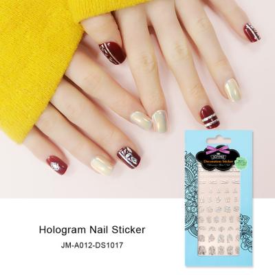 China Easy Apply NEWAIR 3D DIY Nail Stickers Hologram Nail Sticker for sale