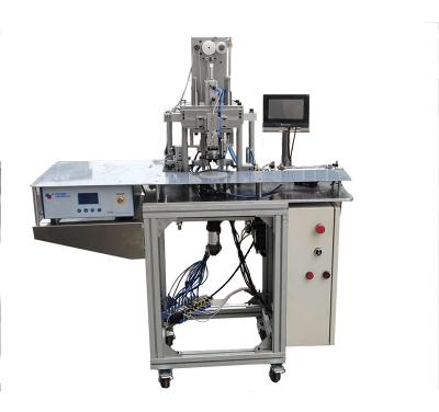 China Easy Operation Automatic Rotating Face Mask Ultrasonic Double Head Welding Machine For 3 Ply Mask for sale