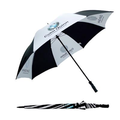 China Customized Contemporary Logo Prints Manual Open Promotional Golf Umbrella for sale