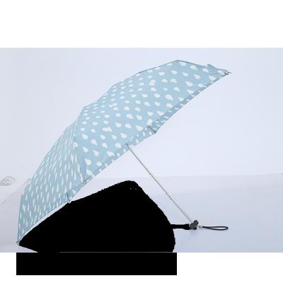 China Contemporary Small Size Aluminum Travel 5 Fold Mini Umbrella for sale