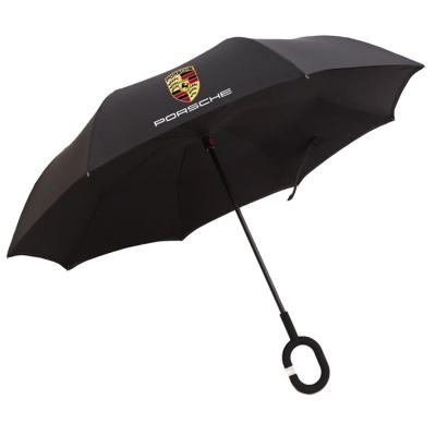 China Contemporary Reverse Inverted Canopy Inside Out Double Reverse Umbrella for sale