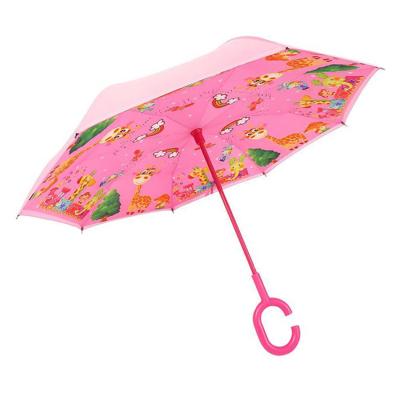 China Contemporary Kindergarten Cute Kids Make Compact Inverted Umbrella for sale