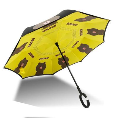 China New Contemporary Schools Inside Down Inverted Cute Compact Umbrella for sale