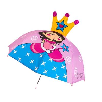 China Cartoon Princess Girls Character Kids Contemporary Umbrella for sale