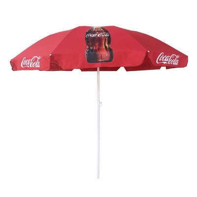 China Contemporary Company Custom Branded Large Commercial Beach Umbrella for sale