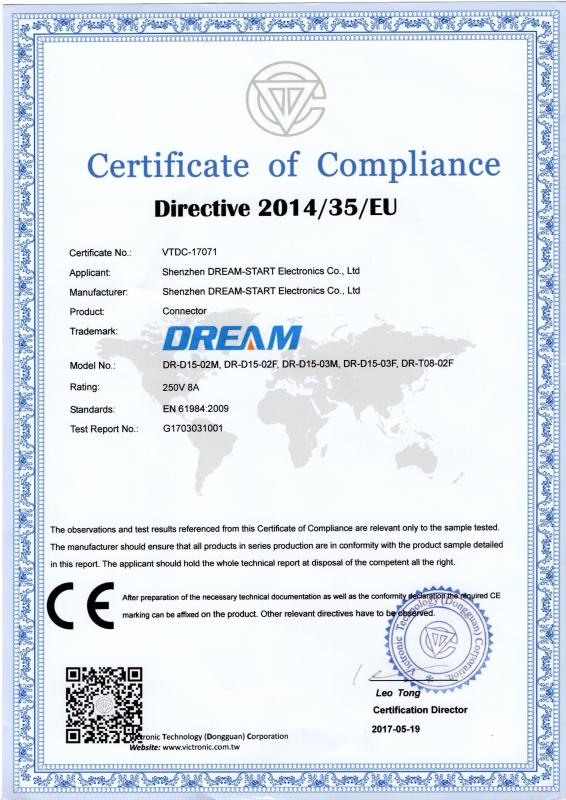 CE - Shenzhen DREAM-START Electronics Co., LTD