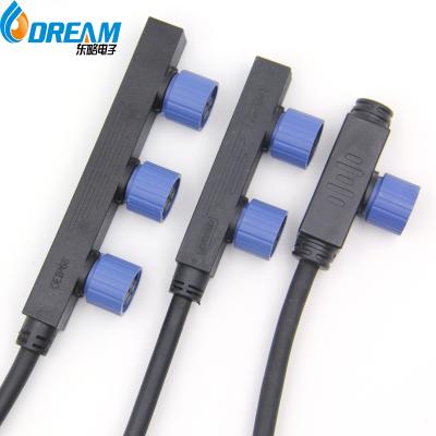 China Conector de cabos IP68 M12 M15 400V 24A 2 PIN 3PIN 4PIN 5 PIN à venda