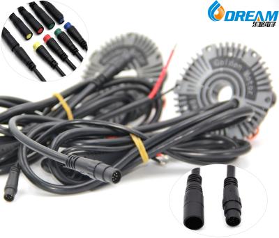 China Ebike Display Connector 2/3/4/5 Pin Cable Waterproof Connector Signal line for sale