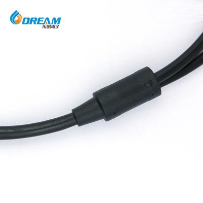 China Male/Female M8 Mini Waterproof Connector Electric Plugs With 1in 2 3 4 5 6 Out Wires for sale